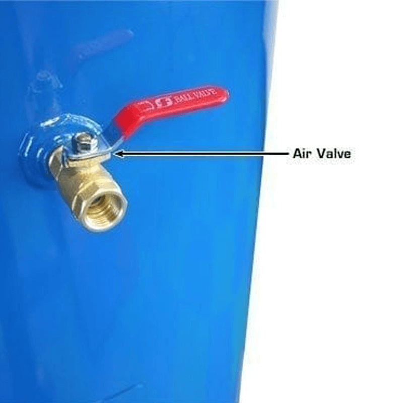 AF6 Air Compressor by Atlas - Air Valve View