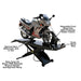 Cyclelift Motorcycle Lift Side View with Labels