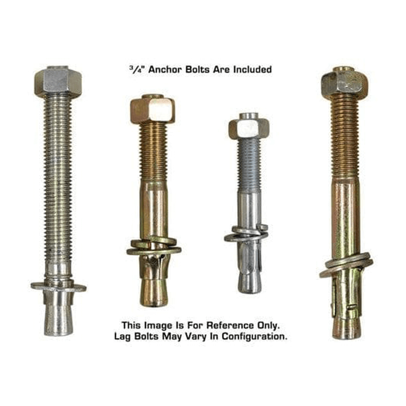 PRO-9D Post Lift - Anchor Bolts View