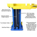 Atlas PRO 9D 9,000 lb Overhead 2-Post Lift - Foot Base Side View