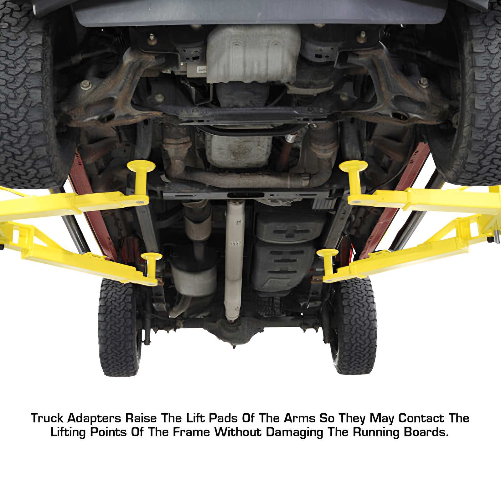 PRO 9D 9,000 lb Overhead 2-Post Lift Lower View
