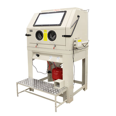 Atlas PSBC990 Pressurized Large Sandblast Cabinet w/ Vacuum - Side View