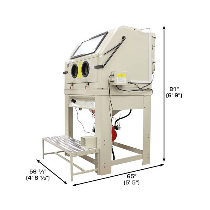 Sandblast Cabinet PSBC990 - Side View