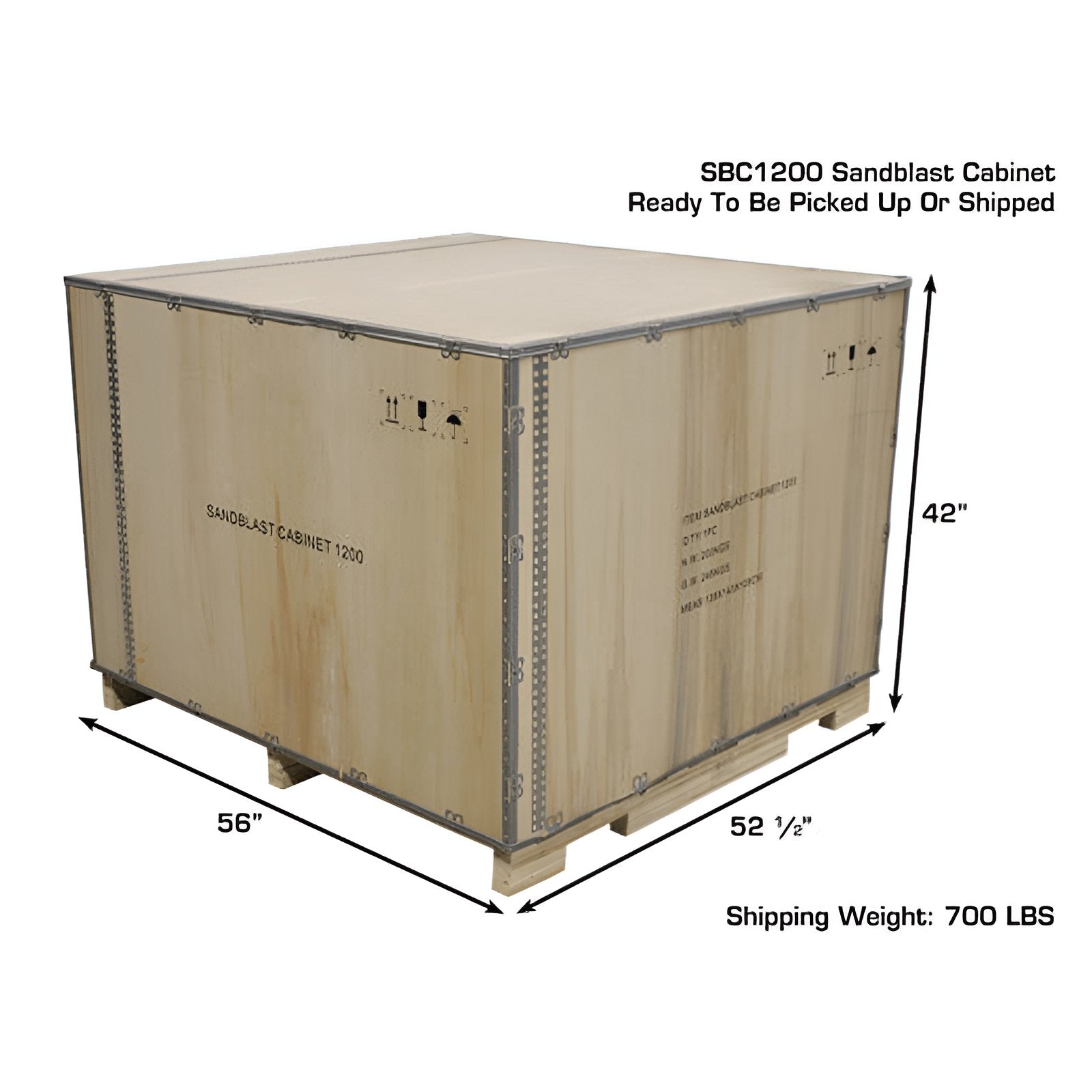 Atlas SBC1200 X-Large Sandblast Cabinet w/ Vacuum Box View