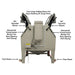 SBC1200 X-Large Sandblast Cabinet w/ Vacuum Back View
