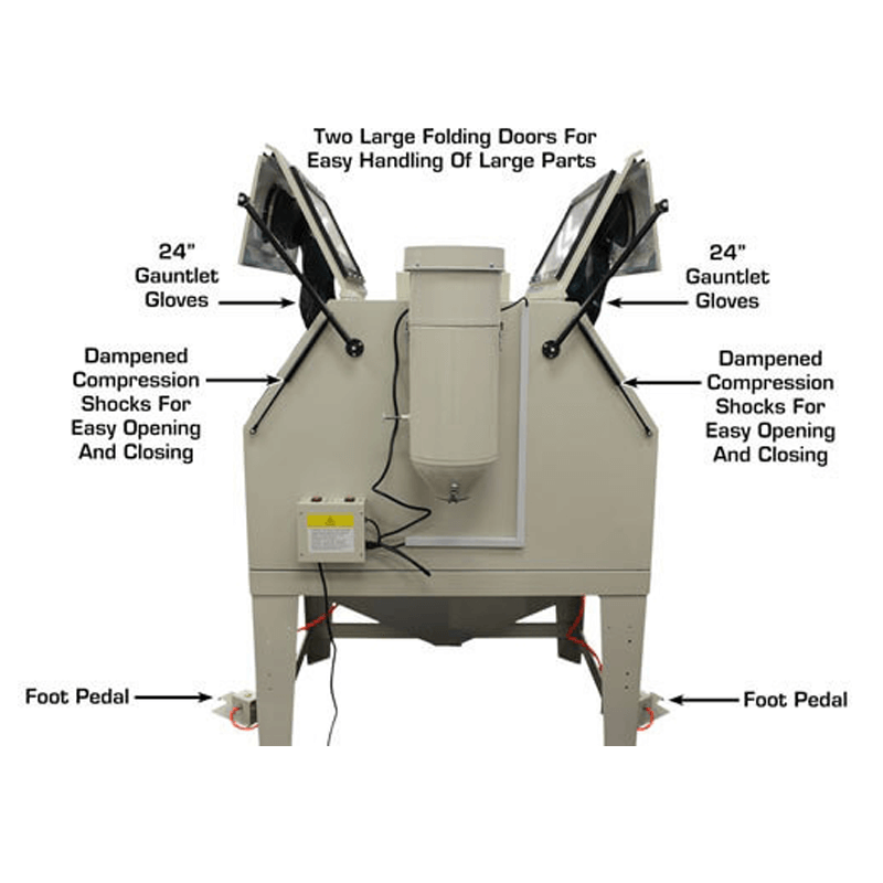 SBC1200 Sandblast Cabinet by Atlas - Specs View