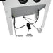 SBC420 Sandblast Cabinet w Vacuum Footer View