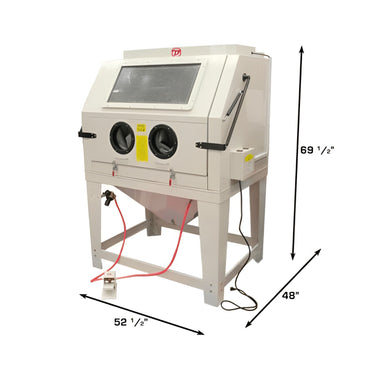SBC990 Large Sandblast Cabinet w/ Vacuum  with Dimension