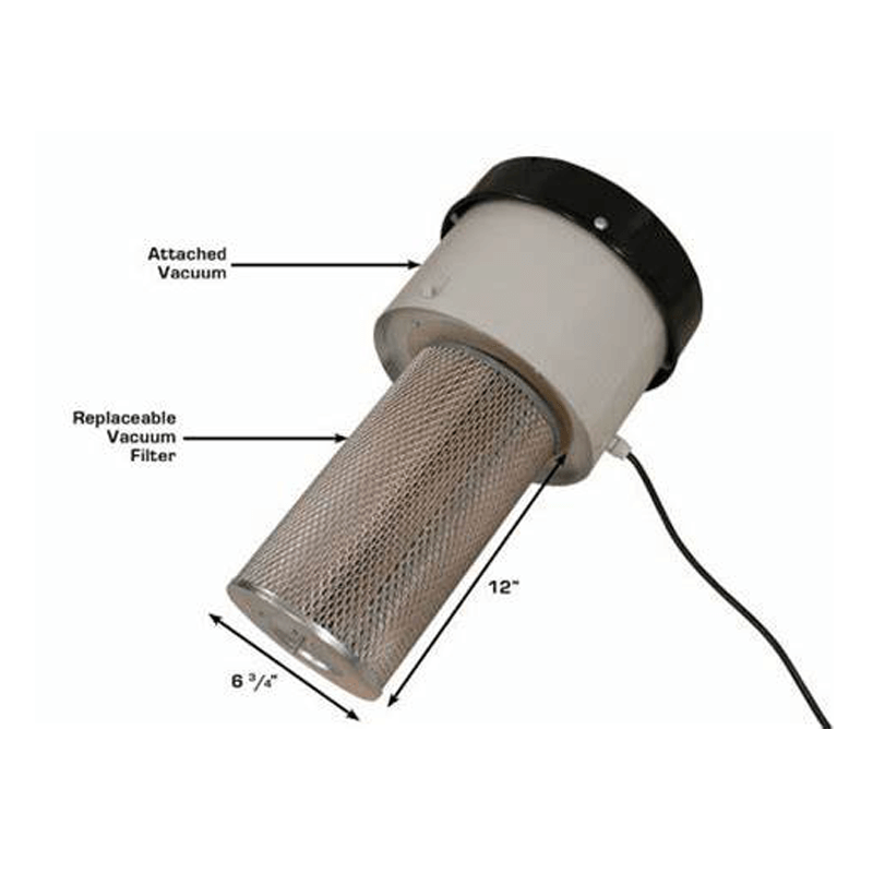 Atlas SBC990 Sandblast Cabinet - Vaccum Filter View