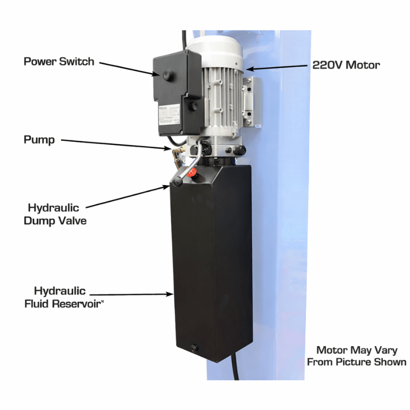 Atlas 414A 14,000 lb Motor View