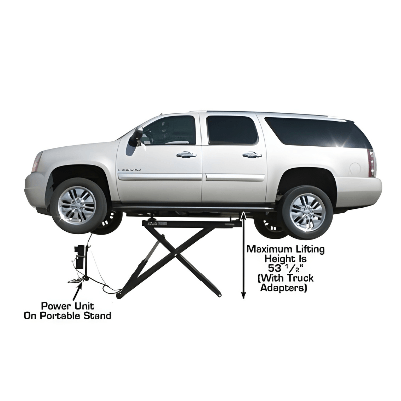 6MR 6,000 lb Mid Rise Scissor Lift - Side View
