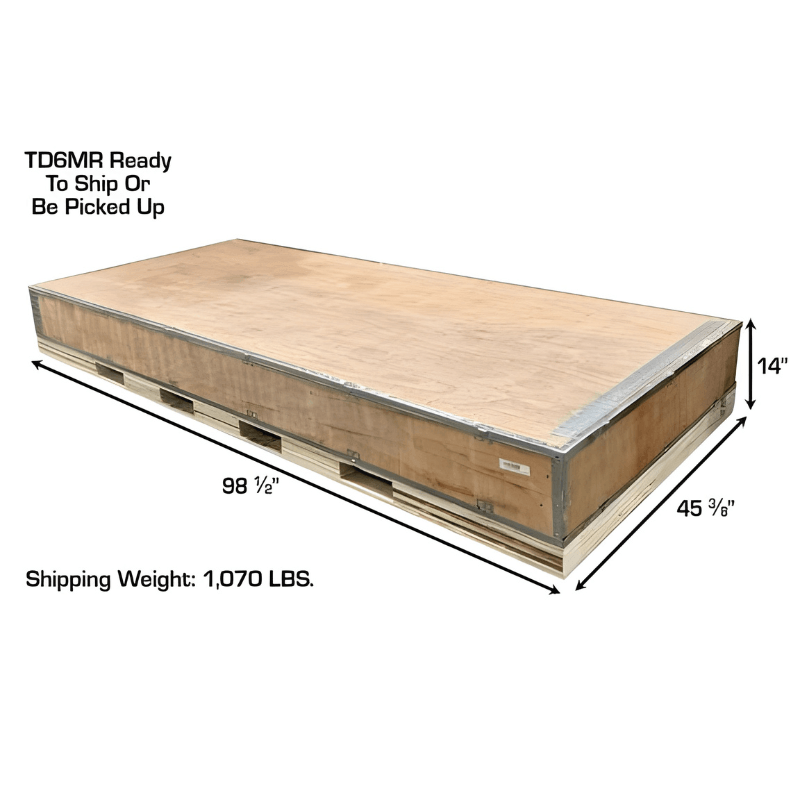Atlas 6MR 6,000 lb Mid Rise Scissor Lift - Portable Packaging Box View