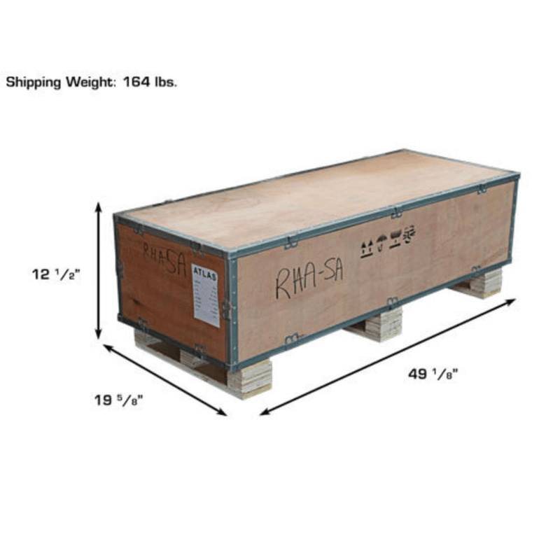 Atlas ATEATTC-DAA-SA Shipping Box View with Dimension