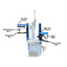 Atlas DAA-T 700 Series Dual Assist Arms Front View with Parts