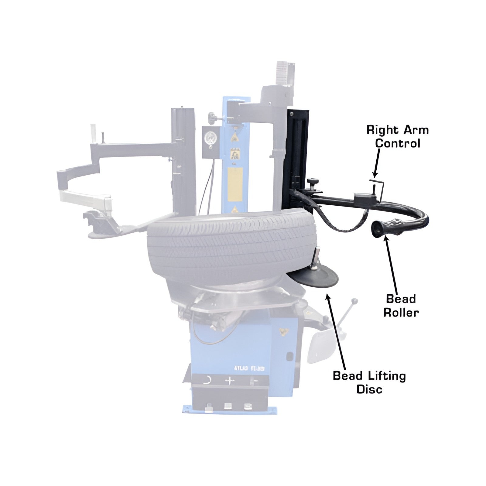200 Series Tire Changer Right-Hand Assist Arm Atlas RHA-SA 