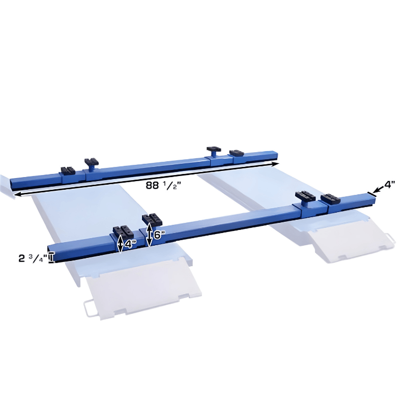 ATEATTD-SUPRTBR Scissor Lift Support Bar Kit with Dimensions View