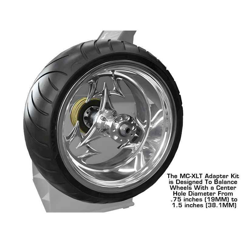 Atlas ATEATWB-MCXLTKT Wheel Balancer Motorcycle Adapter Kit - Wheel View