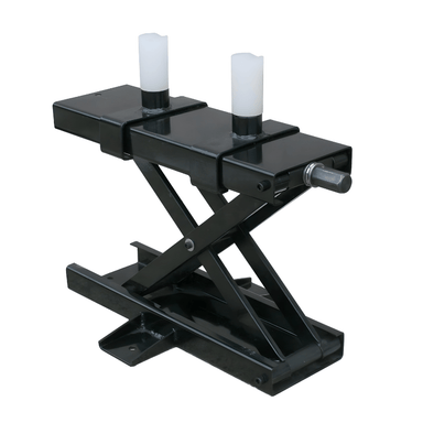 Atlas ATEHTBJ Blakcjack Motorcycle and ATV Center Jack with Adapters Side View