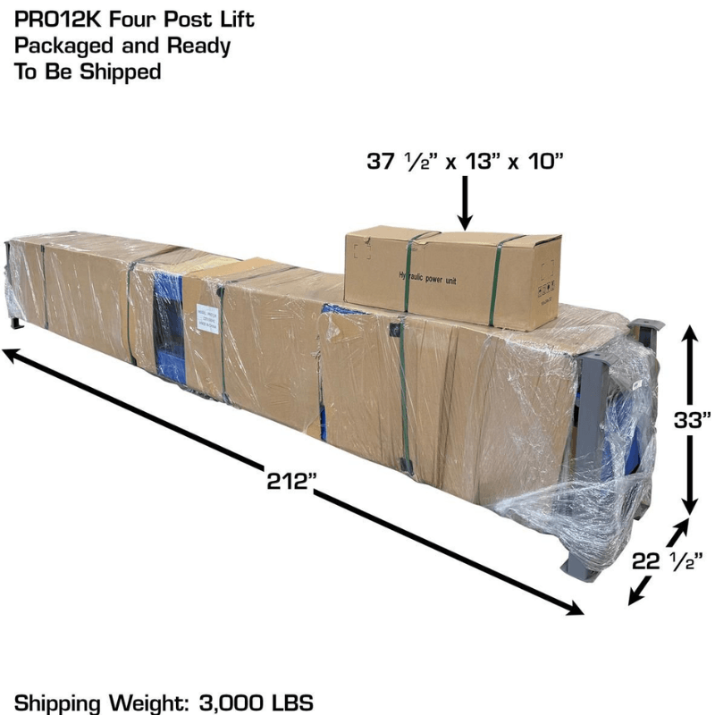 Atlas ATEXH-PRO12KA-KIT 12,000lbs Commercial 4-Post Lift with Alignment Kit Combo Package View