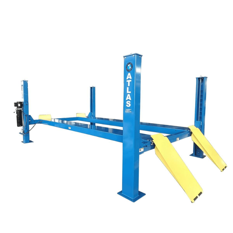 PRO14KCF-EXT 14000 LB. Extra Long 4-Post Lift Side View