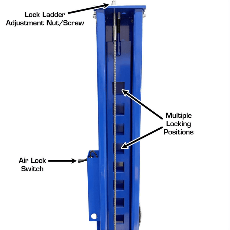 Atlas PRO14KCFA-EXT-COMBO 14000 LB. Extra Long Lift Locking Sytem View