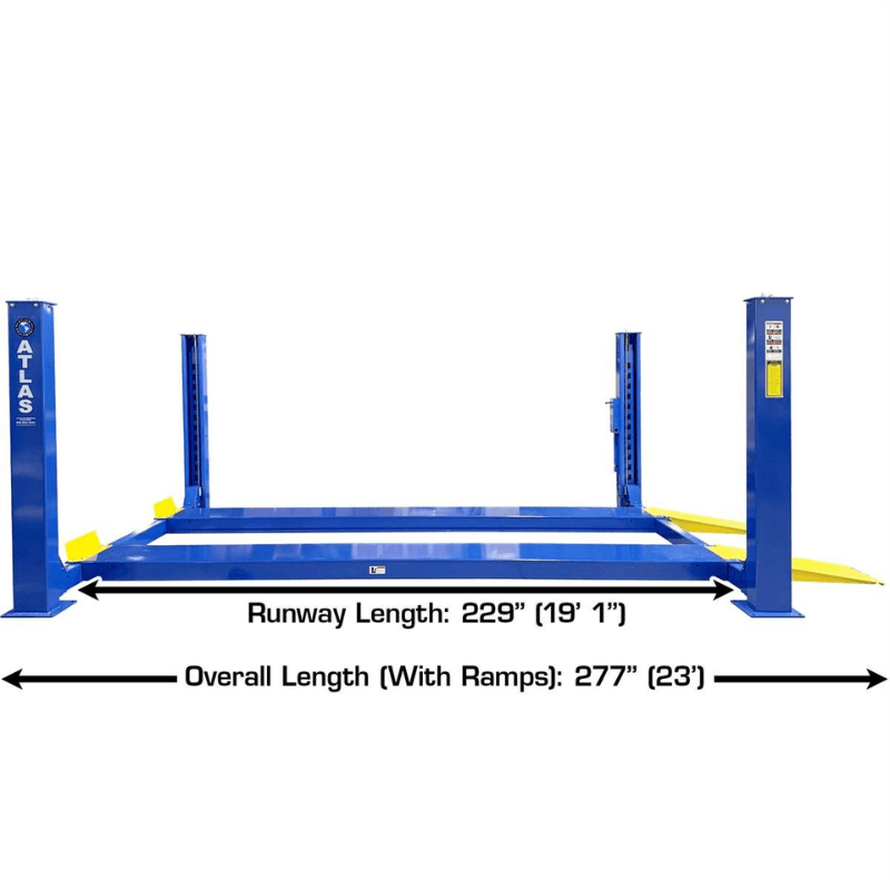 Atlas PRO14KCFA-EXT-KIT Side View with Dimensions