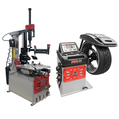 Atlas Platinum PTC600 Tire Changer with Platinum PWB50 Wheel Balancer Combo Package