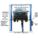 Atlas PV12PX 12,000 lb Overhead 2-Post Lift - Front View