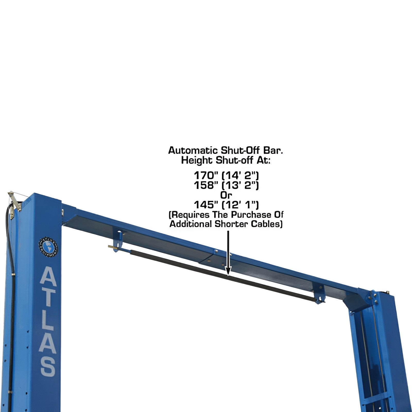 PV12PX 12,000 lb 2-Post Lift Upper View
