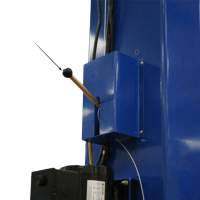 Atlas PV12PX 12,000 lb Overhead 2-Post Lift Lever view