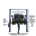15,000lb Overhead 2 Post Lift  Atlas PV15PX Front View