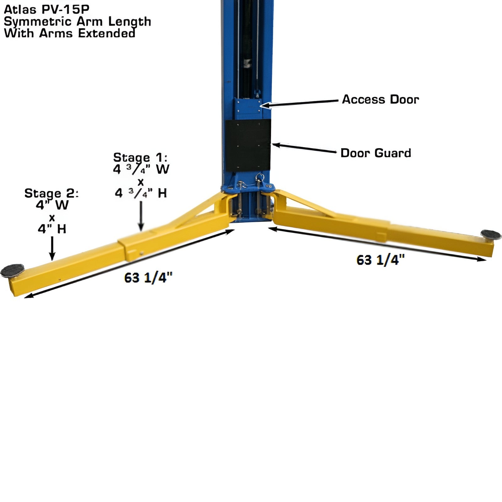  Atlas PV15PX 15,000lb Overhead 2 Post Lift