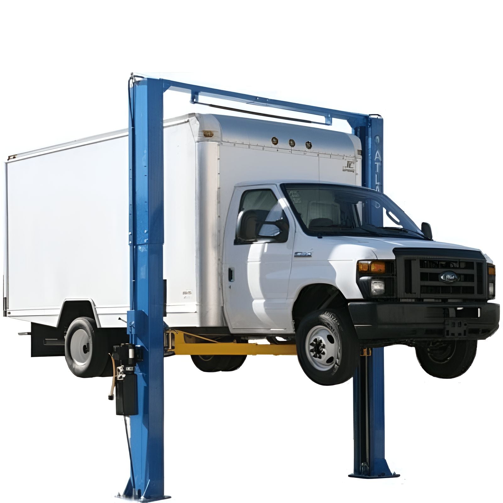  Atlas PV15PX 15,000lb Overhead 2 Post Lift Side View