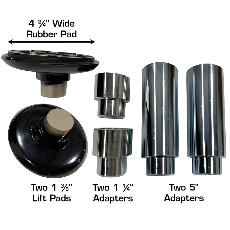 RJ45A 4,500 lb Capacity Air/Hydraulic Rolling Bridge Jack Adapters and Pads View
