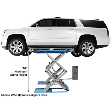 SLP9K 9,000 lb Full Rise Scissor Lift Side View