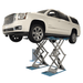 Atlas SLP9K 9,000 lb Full Rise Scissor Lift Semi Side View Lifting High