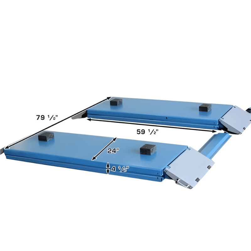 Atlas SLP9K 9,000 lb Full Rise Scissor Lift Ramps View