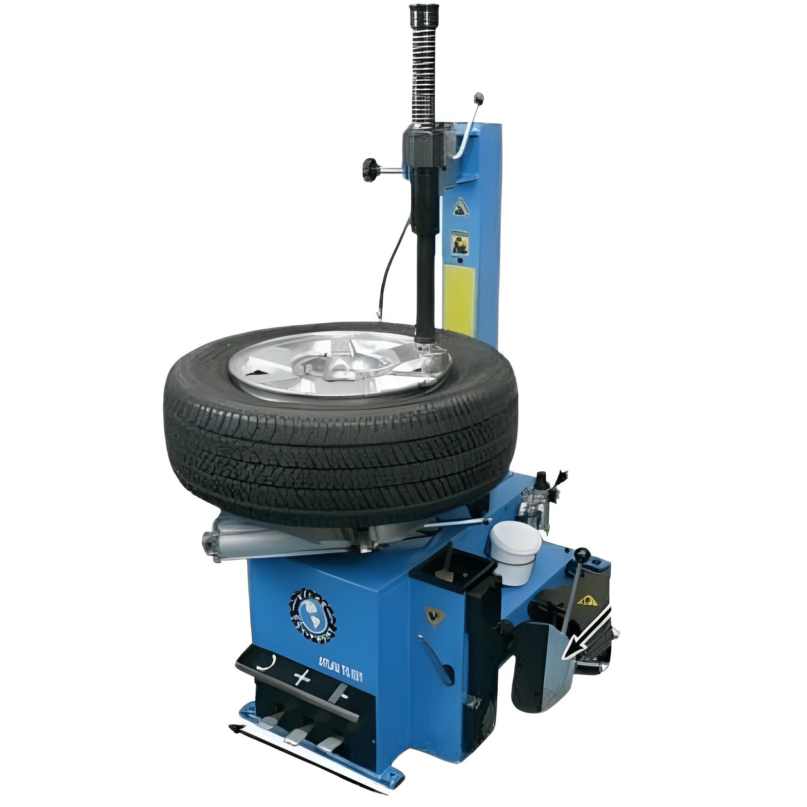 WB11 Wheel Balancer Motorcycle - Wheel Balancer with Tire View