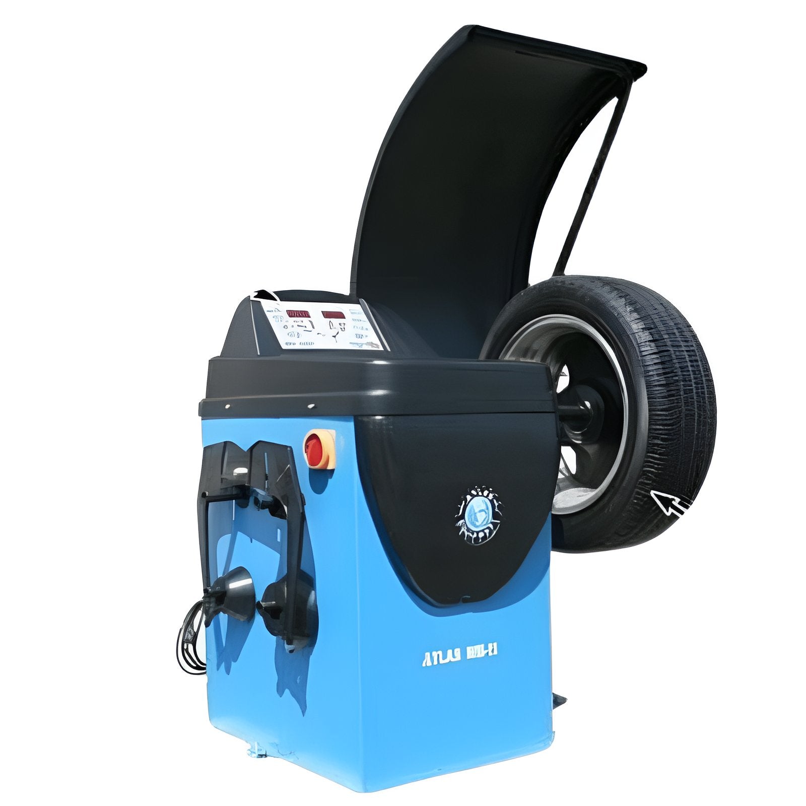 WB11 Wheel Balancer Motorcycle Combo Open View