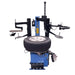 Atlas TC289DAA Extra Large Rim-Clamp Tire Changer w/ Dual Assist Arms Front View with Wheel