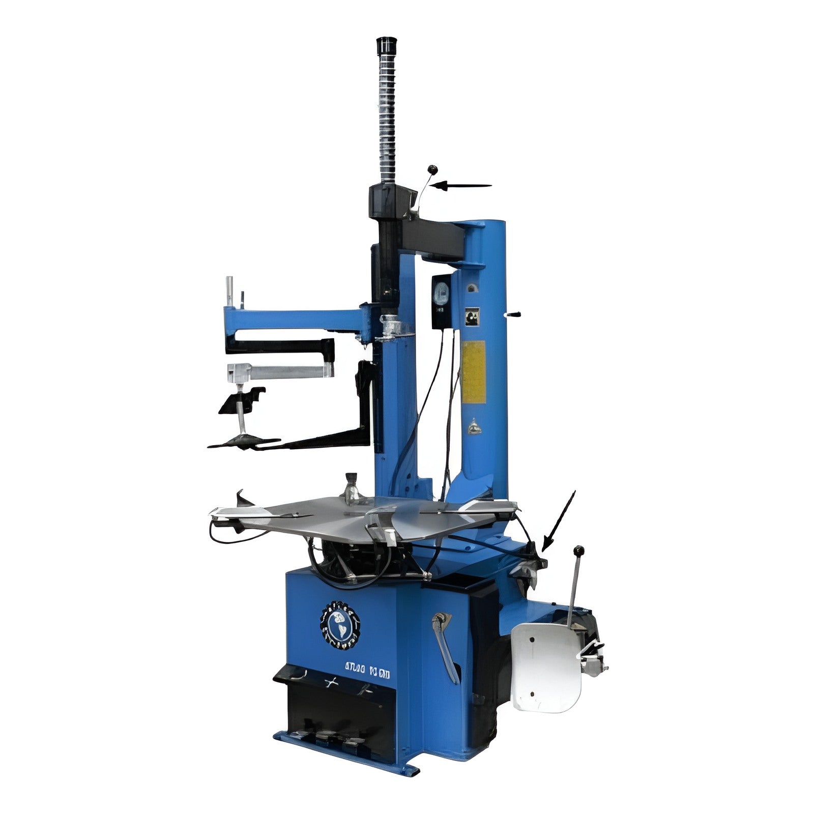 Atlas TC289LH Extra Large Rim-Clamp Tire Changer w/ Assist Arm Side View