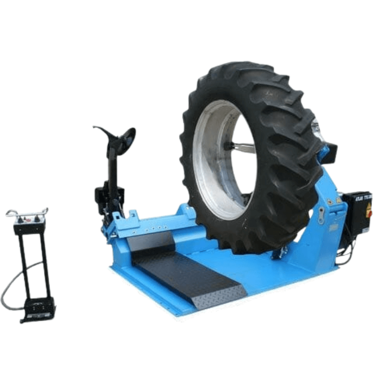 TTC306  Tire Changer by Atlas - Side View with Large Tire