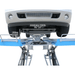 12ASL 12,000lb Scissor Alignment Lift Rear View with a car Lifting
