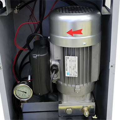 12AWFSL-N 12,000 lb Alignment Lift w/ Wheels Free Lifts Motor View