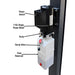 Atlas 408 SL 8,000lb 4 Post Vehicle Storage Lift - Super Deluxe Pump and Motor View