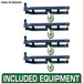 Atlas 408 SL 8,000lb 4 Post Vehicle Storage Lift - Super Deluxe  - Casters View