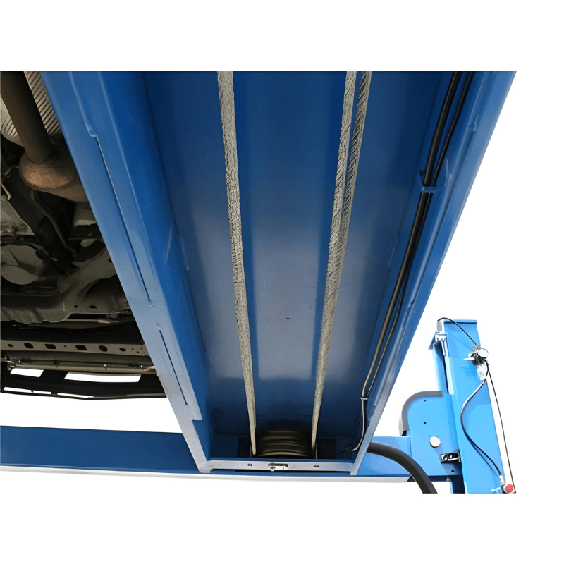 412 12,000 lb 4-Post Lift Under The Ramps View