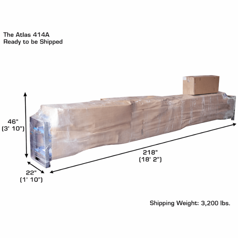 Atlas 414A 14,000 lb 4-Post Alignment Lift Packaging View