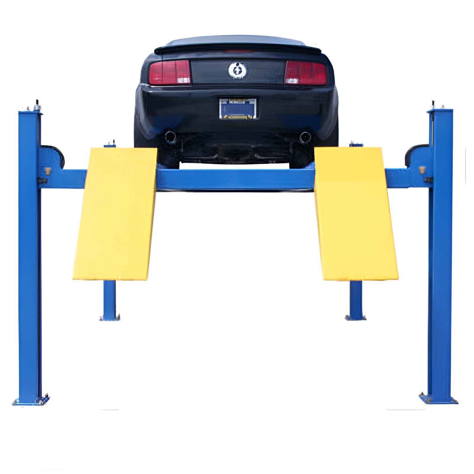 414A 14,000 lb 4-Post Alignment Lift Back Side View