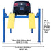 Back View of 414, 14,000 lb 4 Post Lift - Commercial Grade